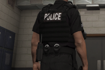 LAPD Vest With Green X26 Taser For EUP GTA 5 Mods