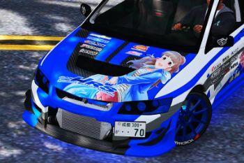 Mitsubishi Lancer Evolution IX MR Itasha Livery GarageHRS EvoⅧ GTA