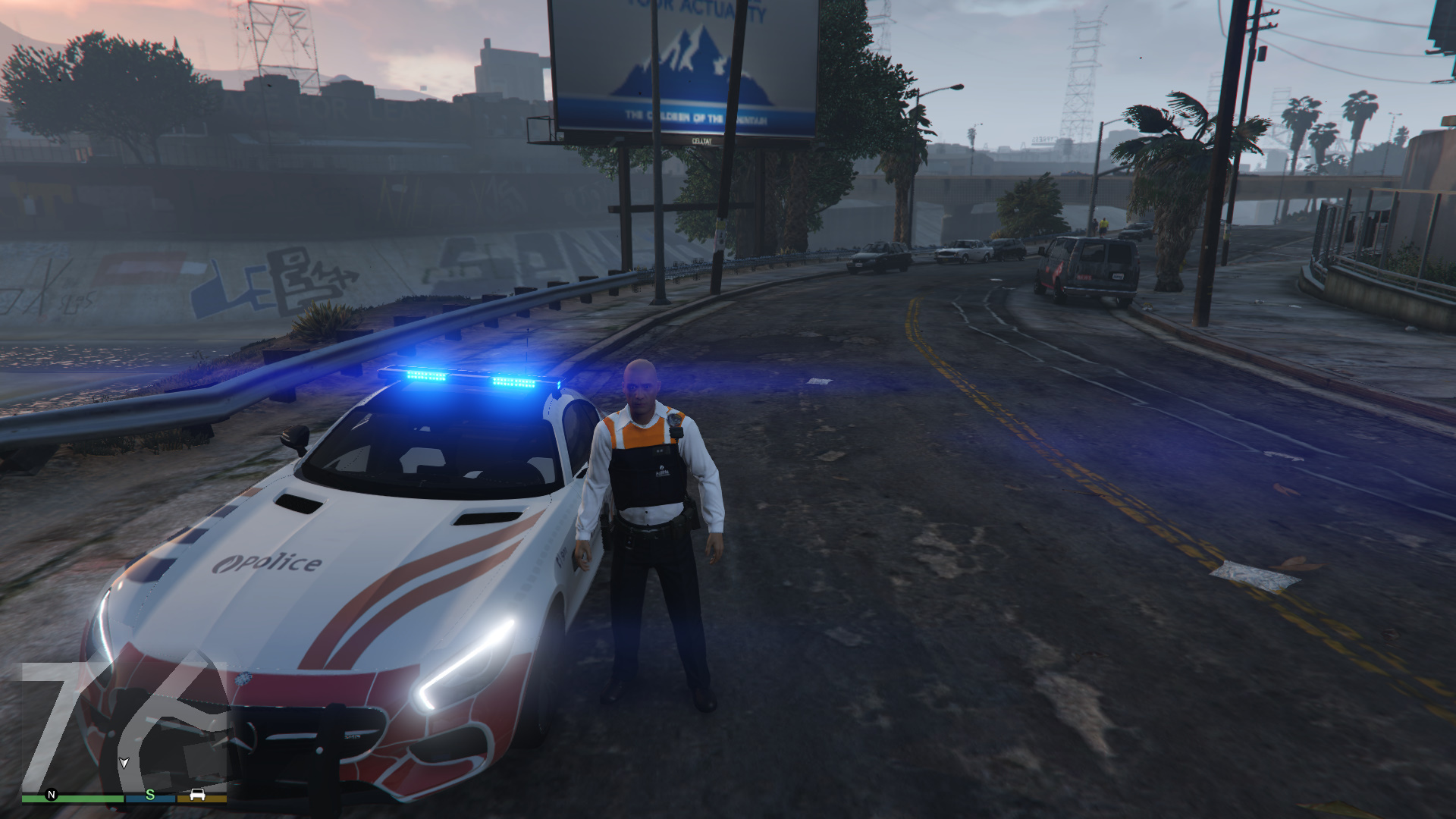 Belgian Police Mercedes Amg Gt K Paintjob Gta Mods