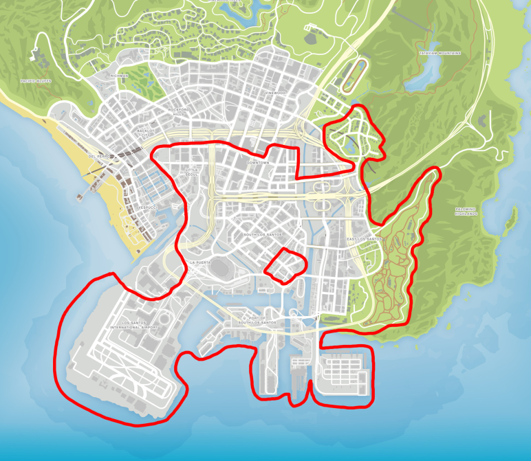 Los Santos Map Map Screenshot Vrogue Co