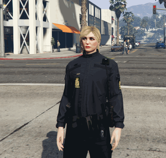 Dansk Politijakke Danish Police Jacket 2022 Woman Edition GTA 5 Mods