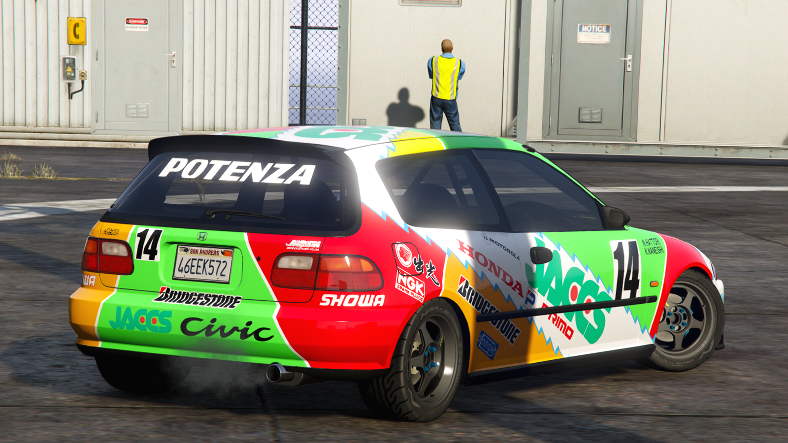 Jtcc Jaccs Civic Eg Paintjob Gta Mods