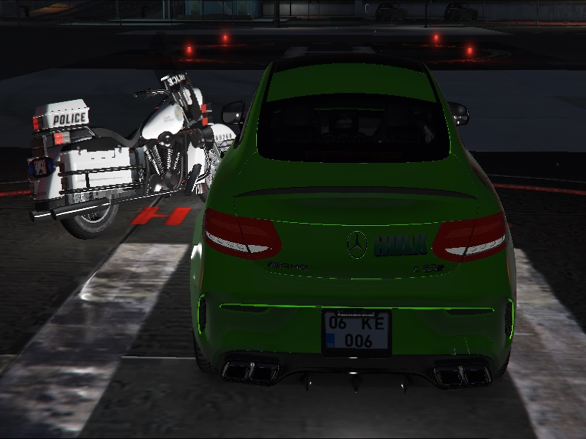 Mercedes Benz C Hulk Livery Gta Mods