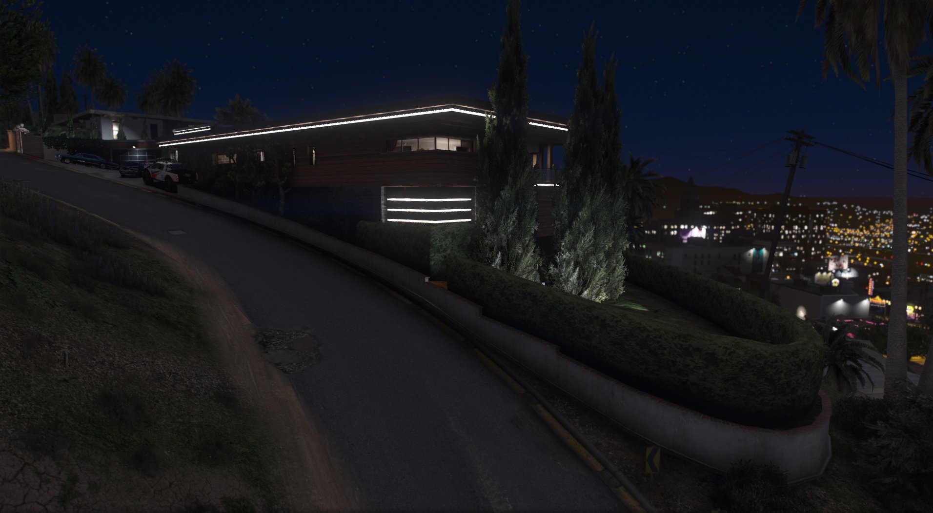 New Lighting Garden For Franklin Mansion Gta Mods