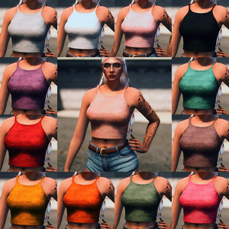 Ribbed Crop Top For Mp Female Gta Mods