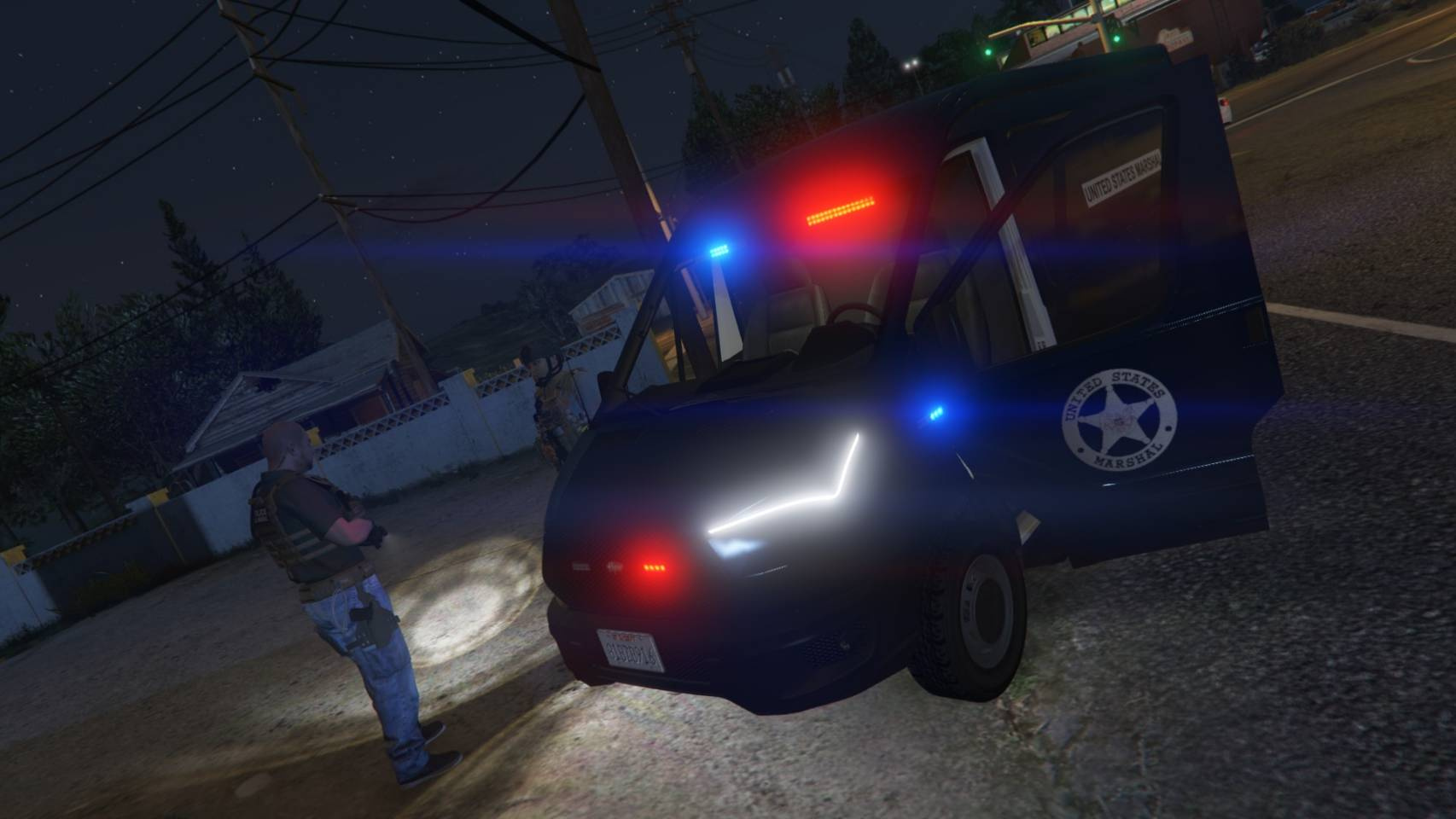 Vapid Speedo Express Police Transporter U S Marshals Service Livery