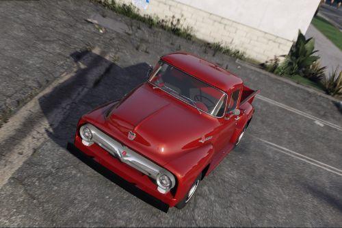 56 Ford F100: Animated Exhaust System