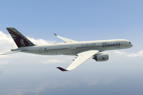 Airbus A350 Qatar Airways 'Oneworld' special livery