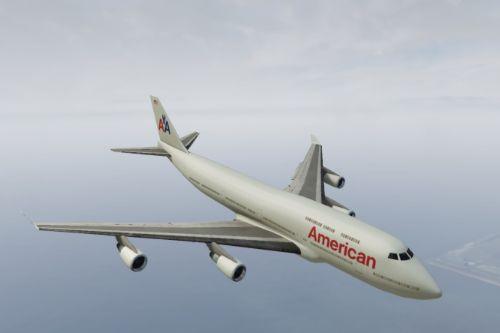 American Airlines and United Airlines texture for Boeing 747-100