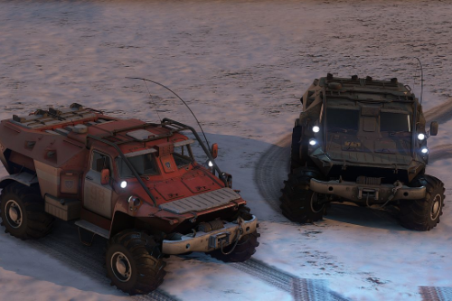 BTR80 & Gaz53: A Vehicle Duo