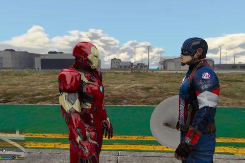 Iron Man Mk 46 Armor and Captain America Ported Head