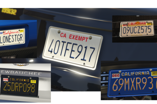 California Licence Plates