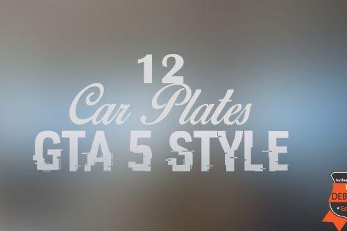 Stylish Car Plates for GTA V