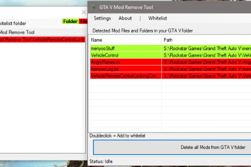 Remove GTA V Mods: Tool