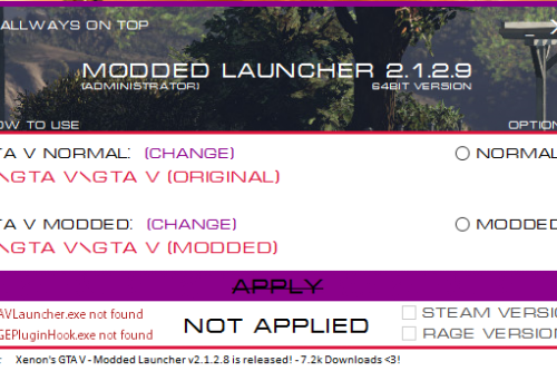 Modded GTA V Launcher: Retail
