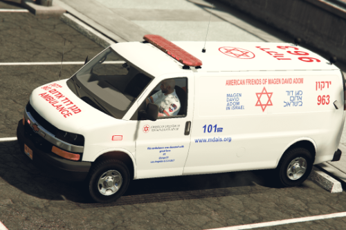 Ambulance Chevrolet Savana (Israel MDA)