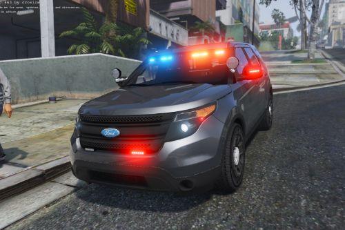 LAPD Unmarked Slicktop Ford Interceptor