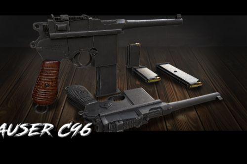 Mauser C96 Pistol [Animated]