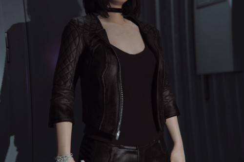 Women's Leather Jacket for MP