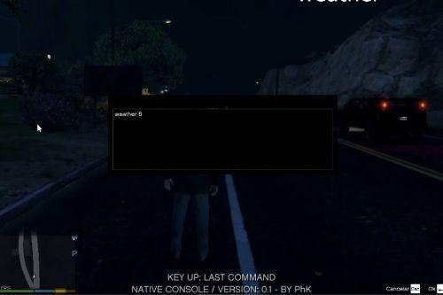 Tools for GTA V: Native Console ASI