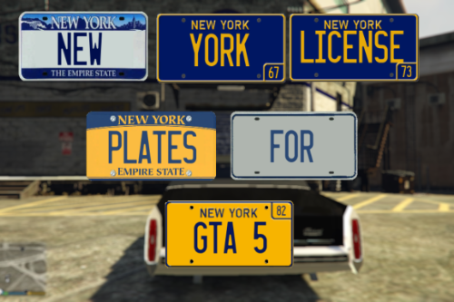 NY Plates: Unused & Ready