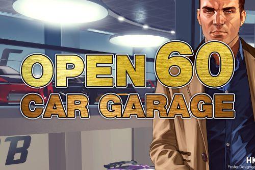 Open 60-Car Garage Now!