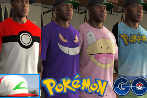 Catch 'em All: Pokemon Go T-Shirt Pack Cap