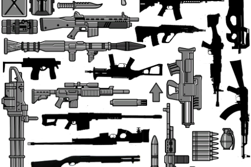 Real Weapon Pack: Black Icons