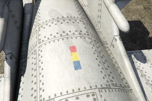 Romania Flag: Lazer Jet Design