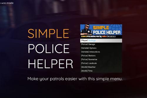 Police Helper: Simple Menu