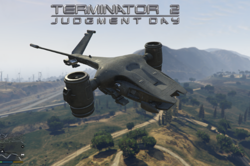 Terminator 2 Aerial Hunter Killer [Add-On]
