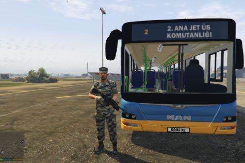 Türk Askeri Servis Otobüsü - Turkish Military Service Bus 