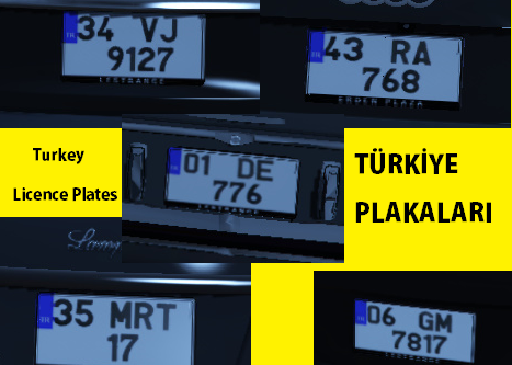 Turkey Plates: L Türkiye Plakaları