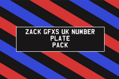 UK Plate Template - Front & Back PSD
