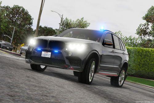 Unmarked Police BMW X5M: ELS Plates