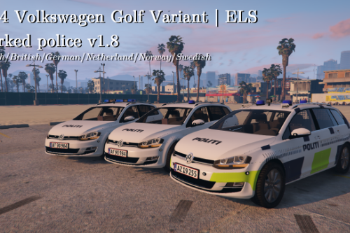 VW Golf Variant 2014 | Reflective | ELS ready | Danish police | Marked and unmarked |