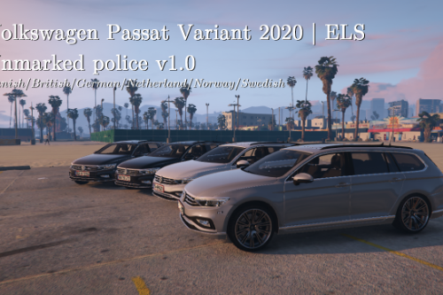 VW Passat B8 2020: Unmarked Police ELS Ready