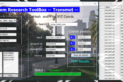 Xtreme Toolbox: Hash/Dehash & XYZ Coordinates