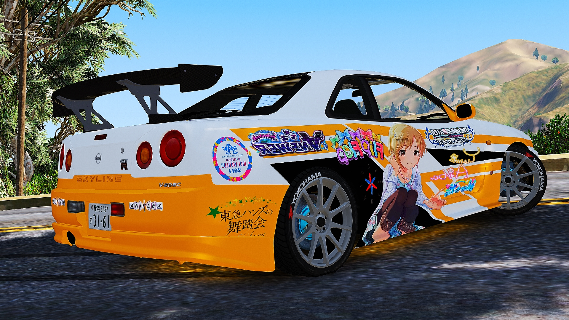 Nissan Skyline Gt R R Itasha Livery Gta Mods