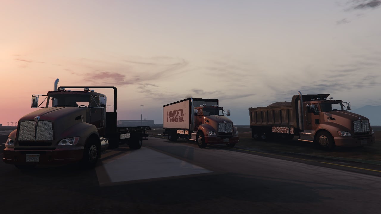 Kenworth T440: Box Flatbed Truck | GTA 5 Mods