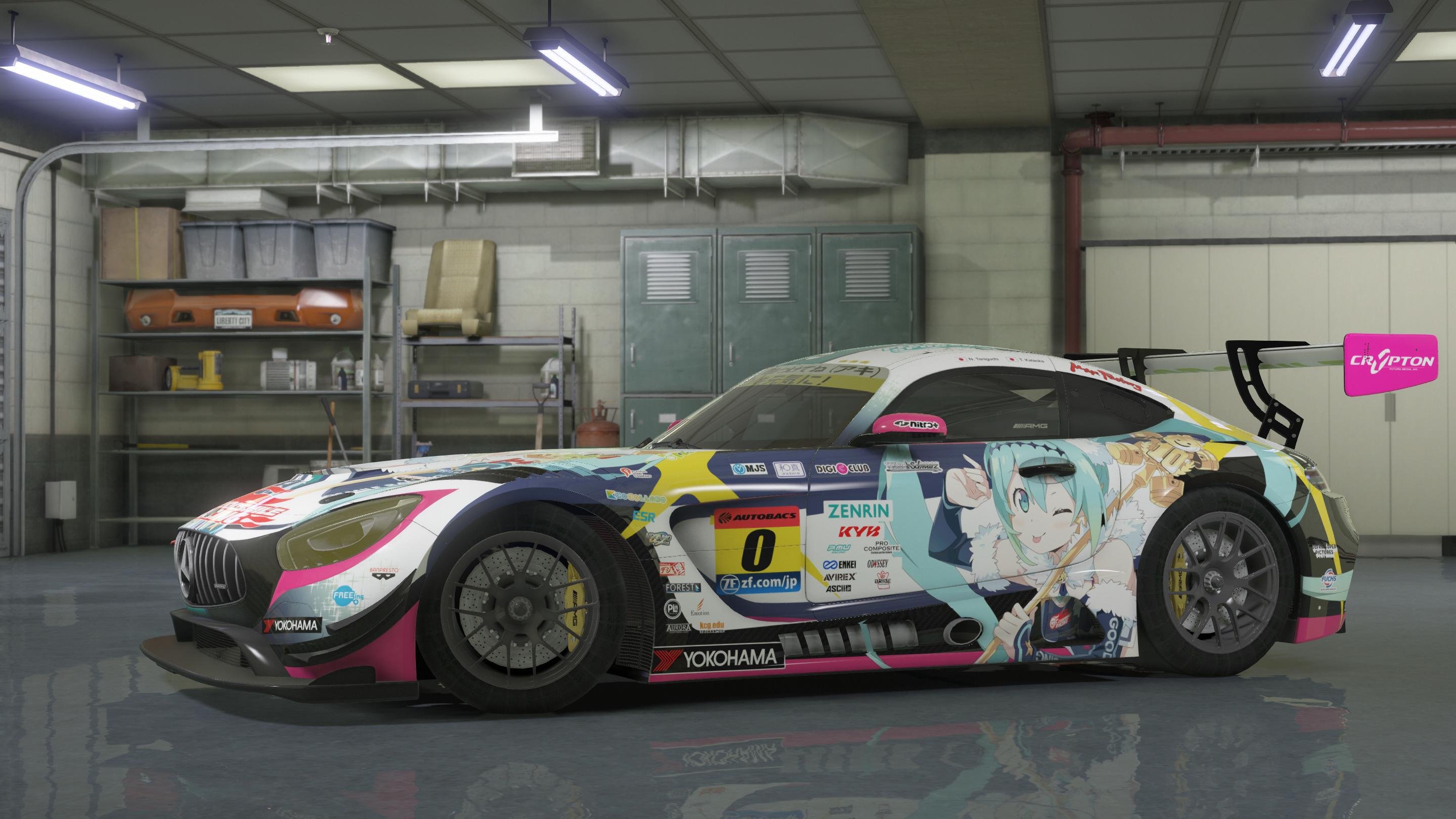 Goodsmile Racing Hatsune Miku AMG GT3 | GTA 5 Mods