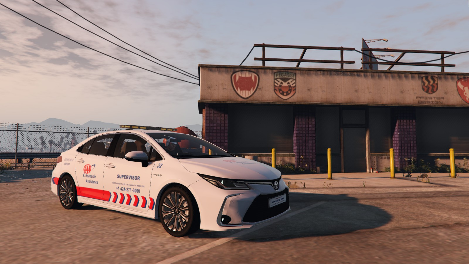 Toyota Corolla Aaa Roadside Assistance Paintjob Gta Mods