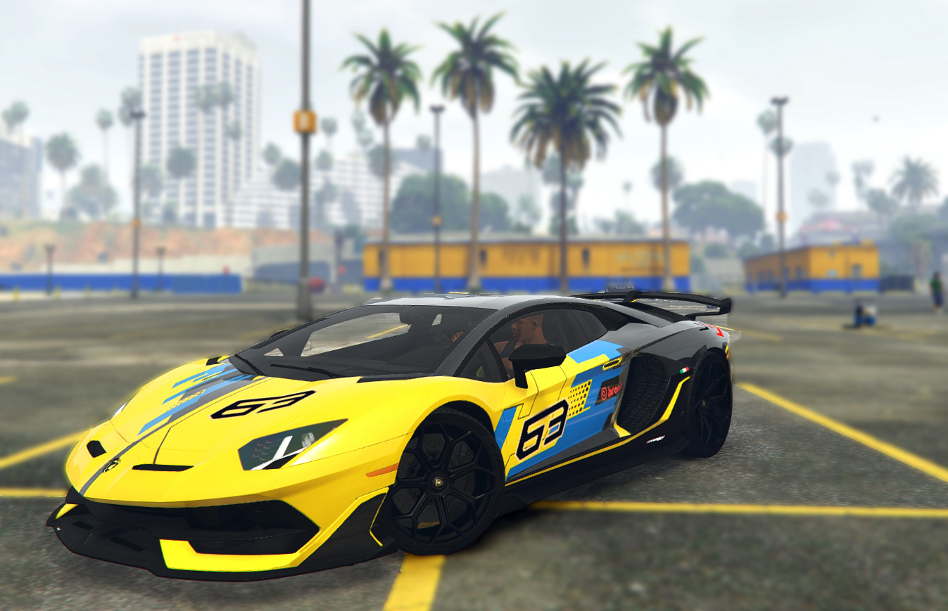 Aventador SVJ Neo Geo Liveries GTA Mods