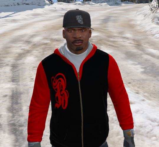 Blood Gang Jacket for Franklin - Gta5-Hub.com