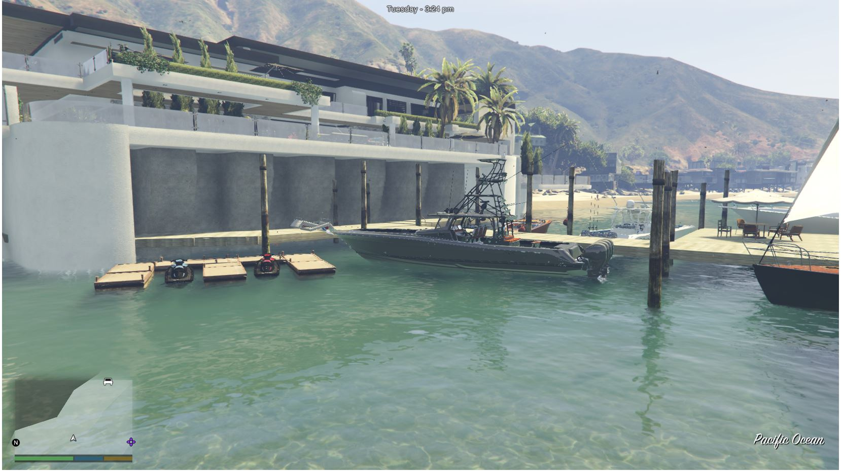 how to sit down on a boat in gta 5