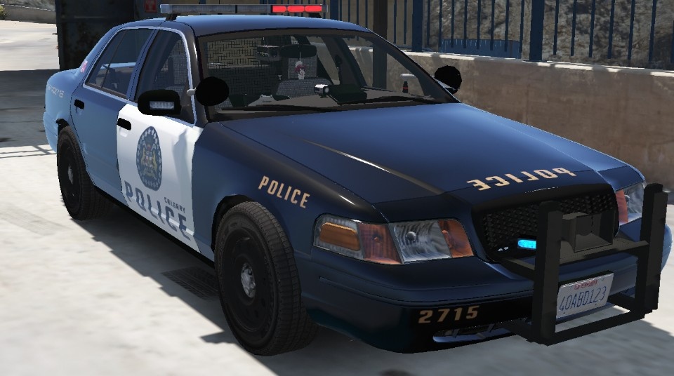 Calgary Police Service CVPI Black And White | GTA 5 Mods