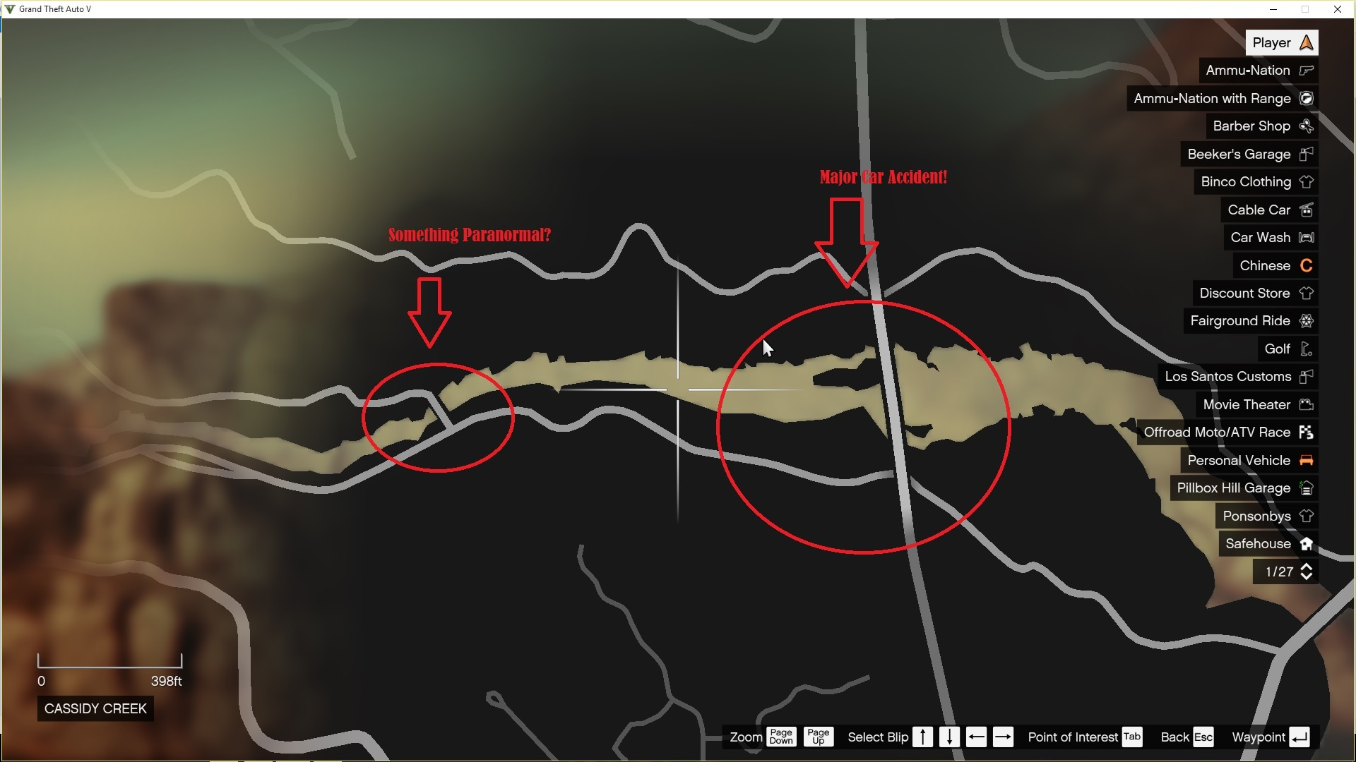 gta 5 treasure hunt location cassidy creek