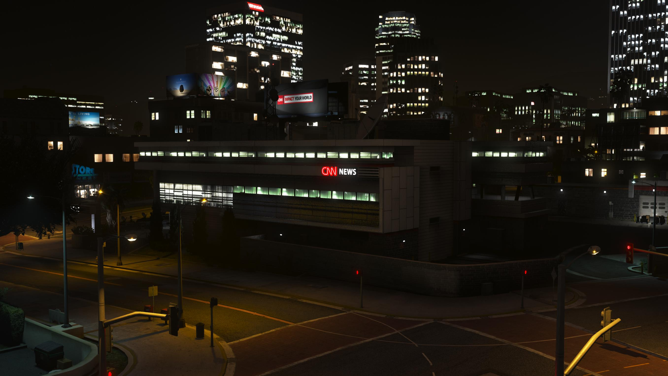 Cnn - Weazel News Building Reworked [add-on   Replace] - Gta5-hub.com