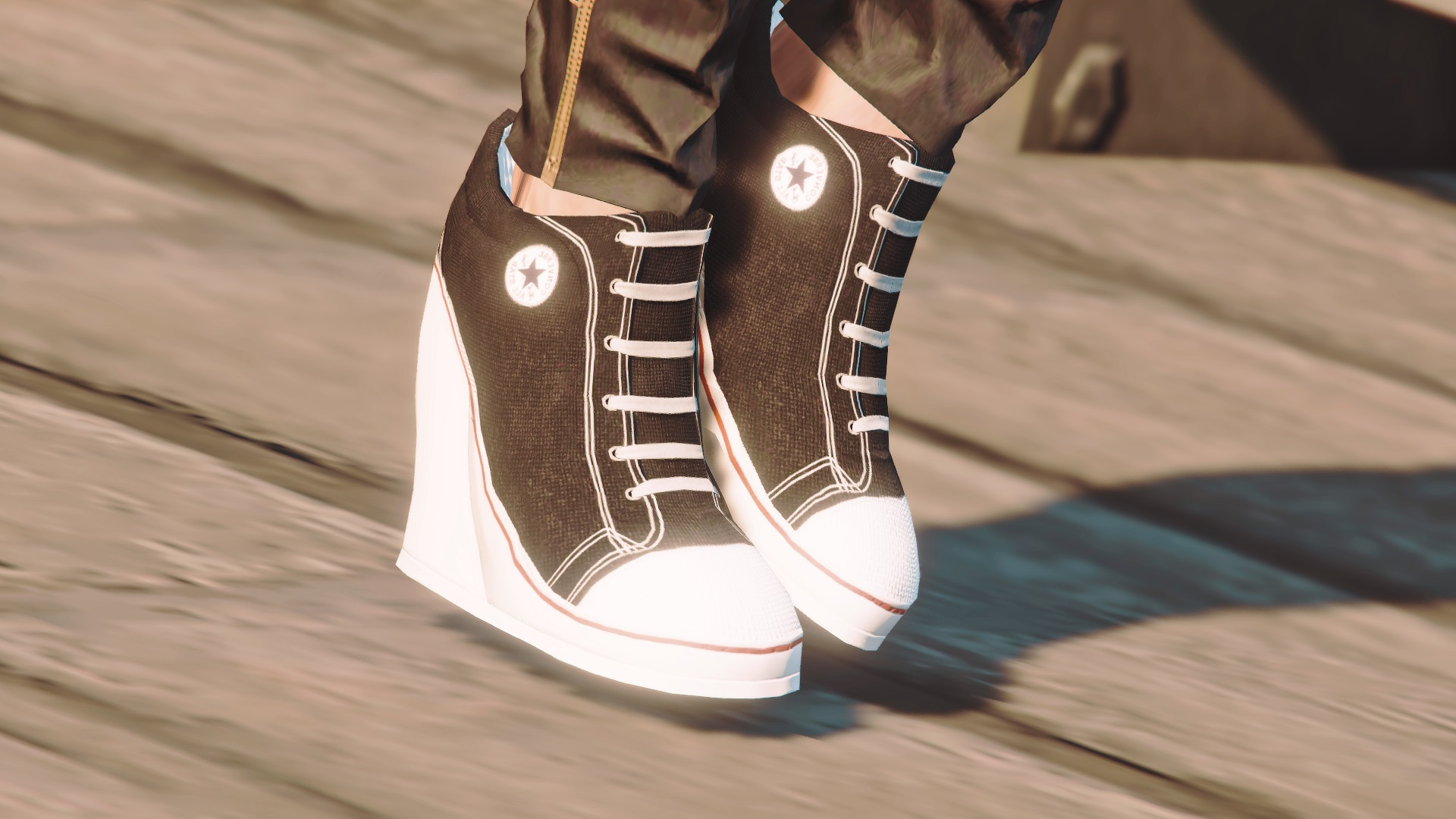 Fem MP: Converse Hi Heel Shoes | GTA 5 Mods