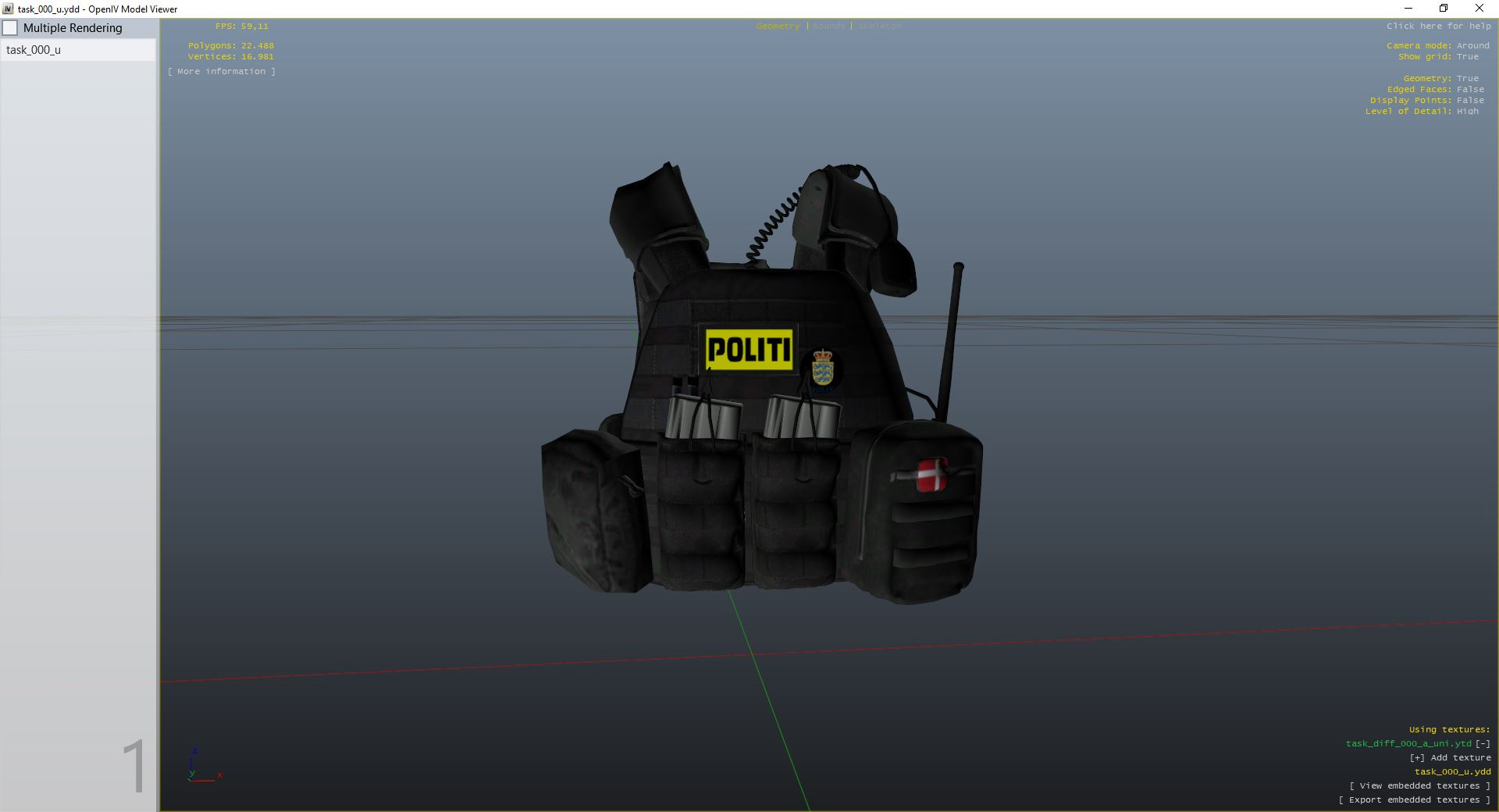 Danish Police EUP Vest Pack GTA Mods